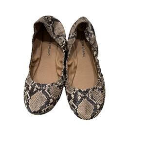 Lucky Brand Women's Size 9M Erin Snake print Ballet Flats Preppy Coquette - Mint
